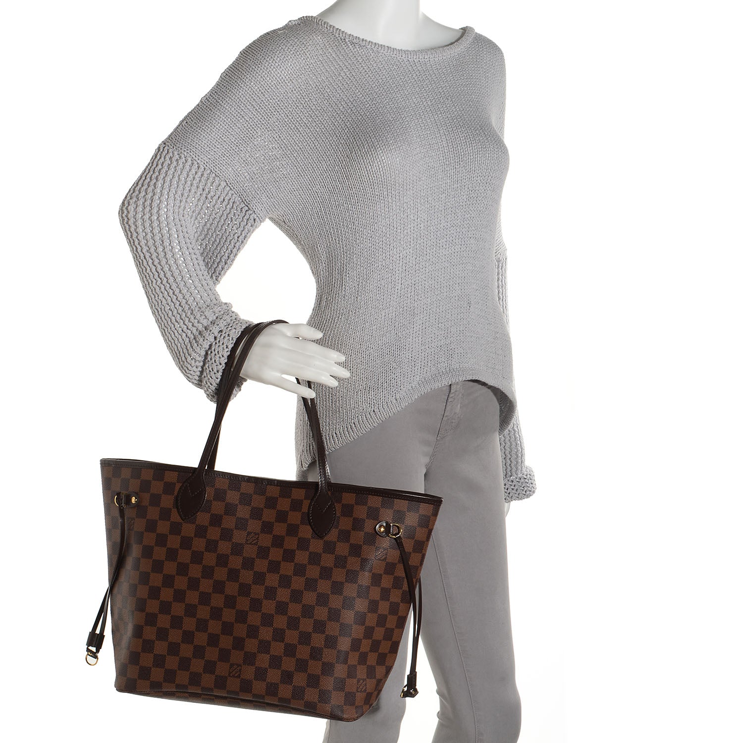 Louis Vuitton Damier Ebene Neverfull MM 2 of 8