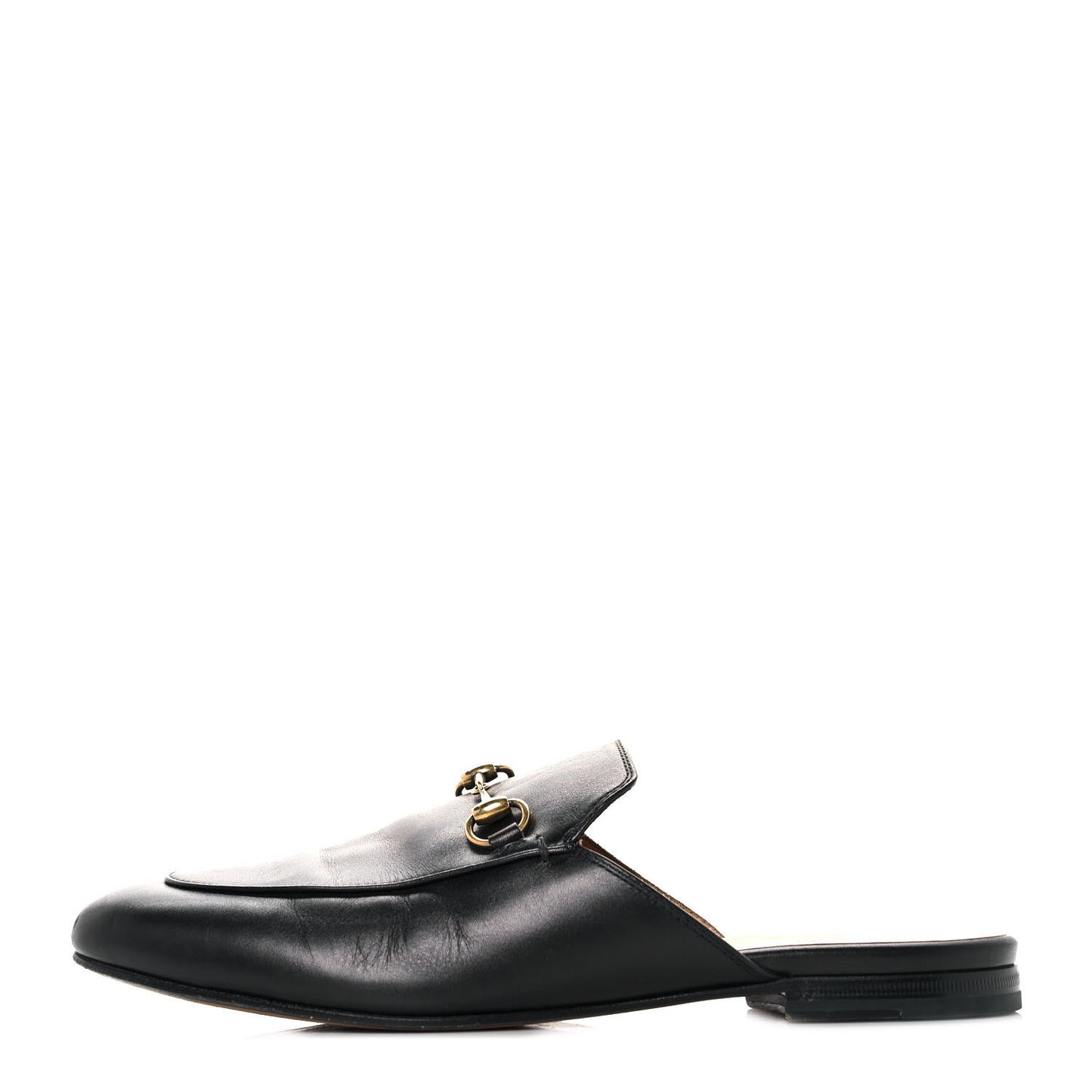 Calfskin Womens Princetown Slippers 39.5 Black
