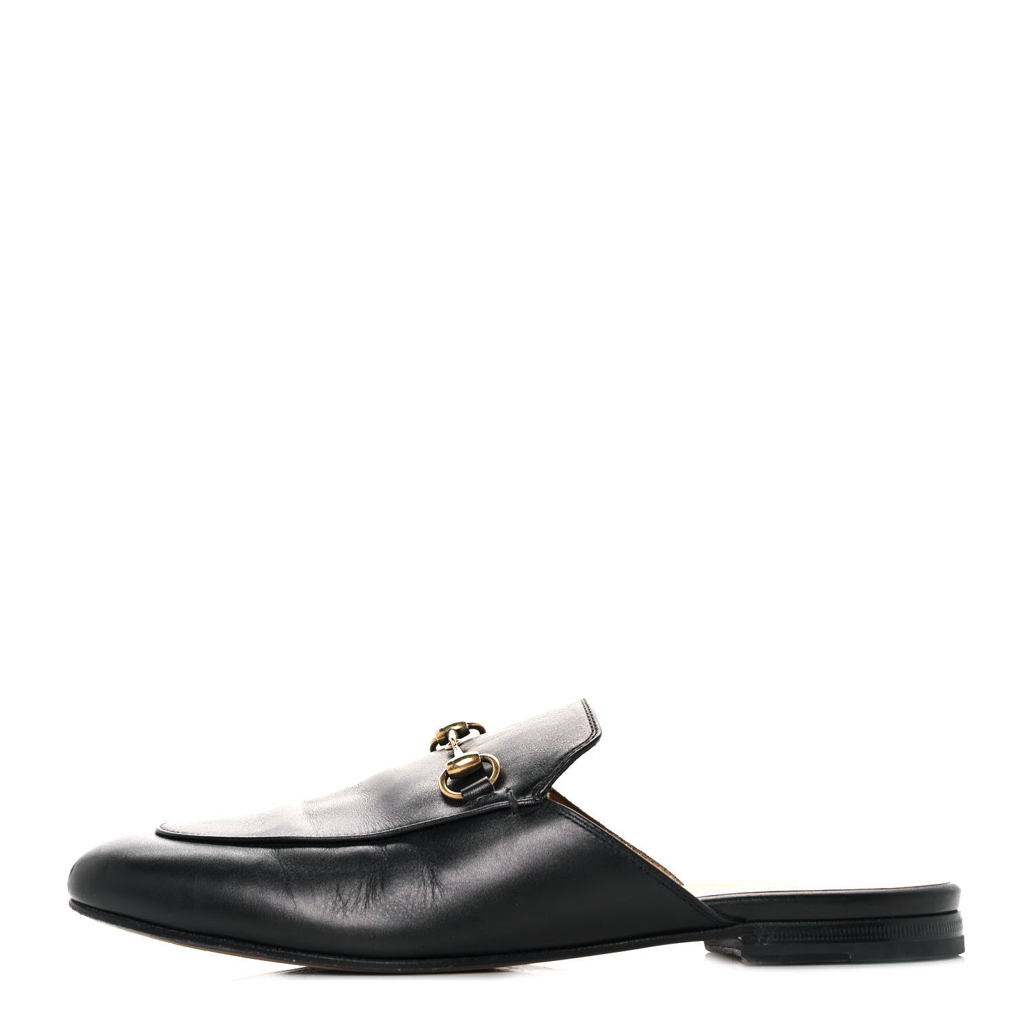 Gucci Calfskin Womens Princetown Slippers 39.5 Black 1 of 9