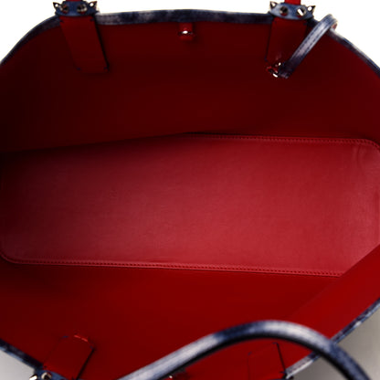 Christian Louboutin Metallic Calfskin Tie Dye Spikes East West Cabata Tote Multicolor 5 of 5