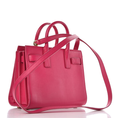 Saint Laurent Calfskin Nano Sac De Jour Lipstick Fuchsia 4 of 18