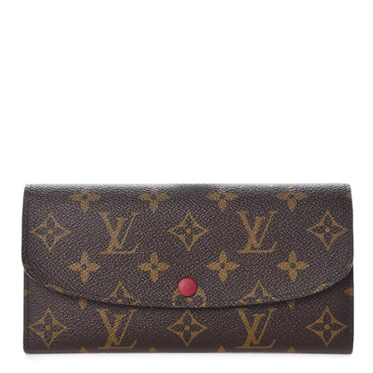 Louis Vuitton Monogram Emilie Wallet Fuchsia 1 of 8