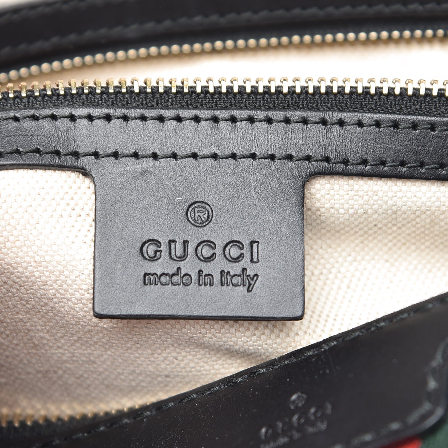 Gucci Monogram Vintage Web Medium Boston Black 7 of 10