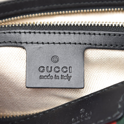 Gucci Monogram Vintage Web Medium Boston Black 7 of 10