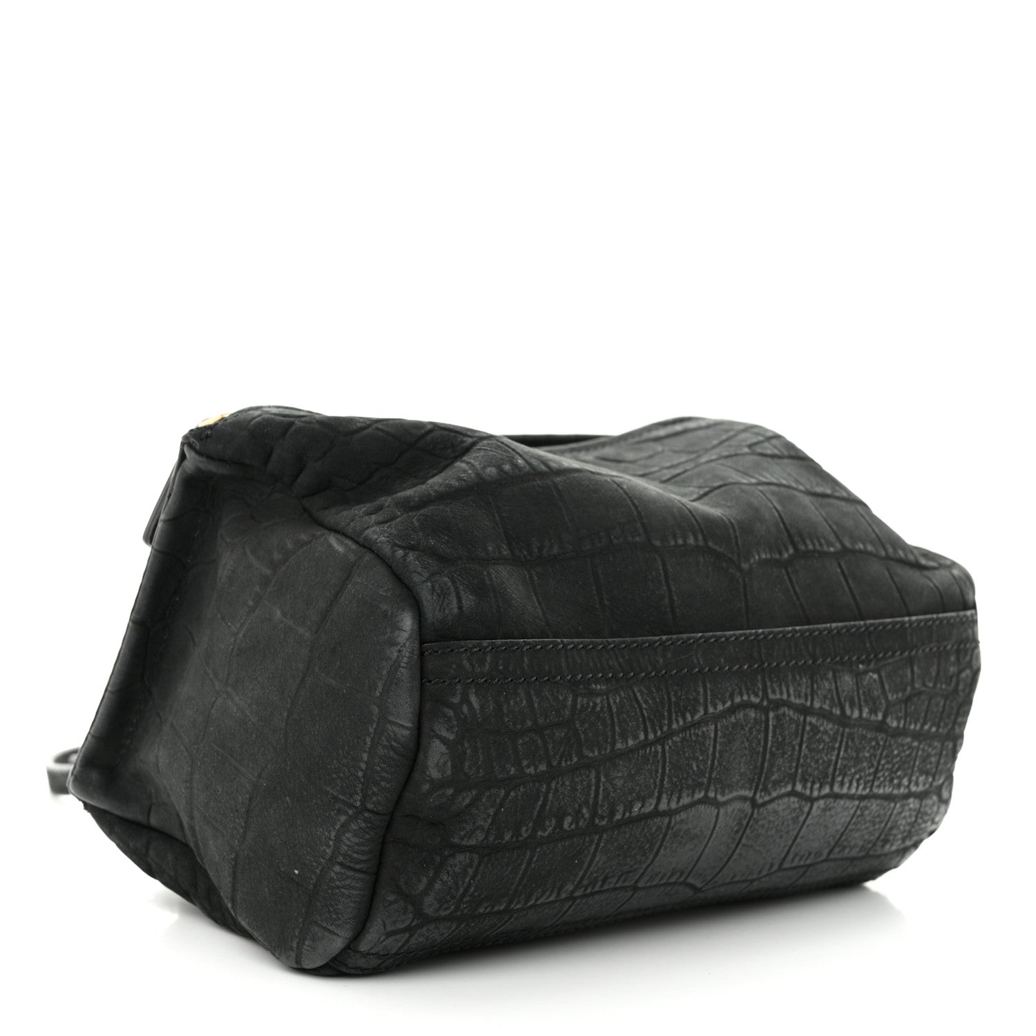 Givenchy Calfskin Crocodile Embossed Mini Pandora Black 4 of 10