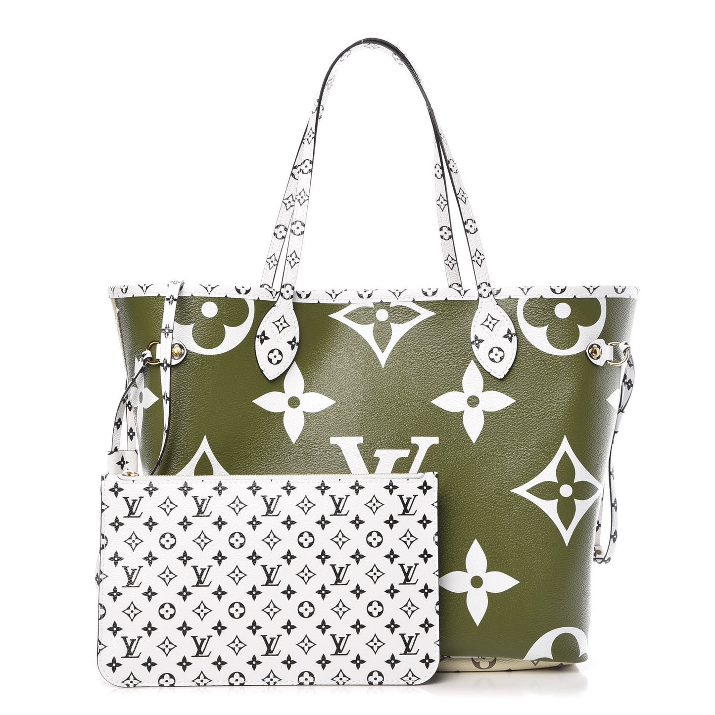 Monogram Giant Neverfull MM Kaki