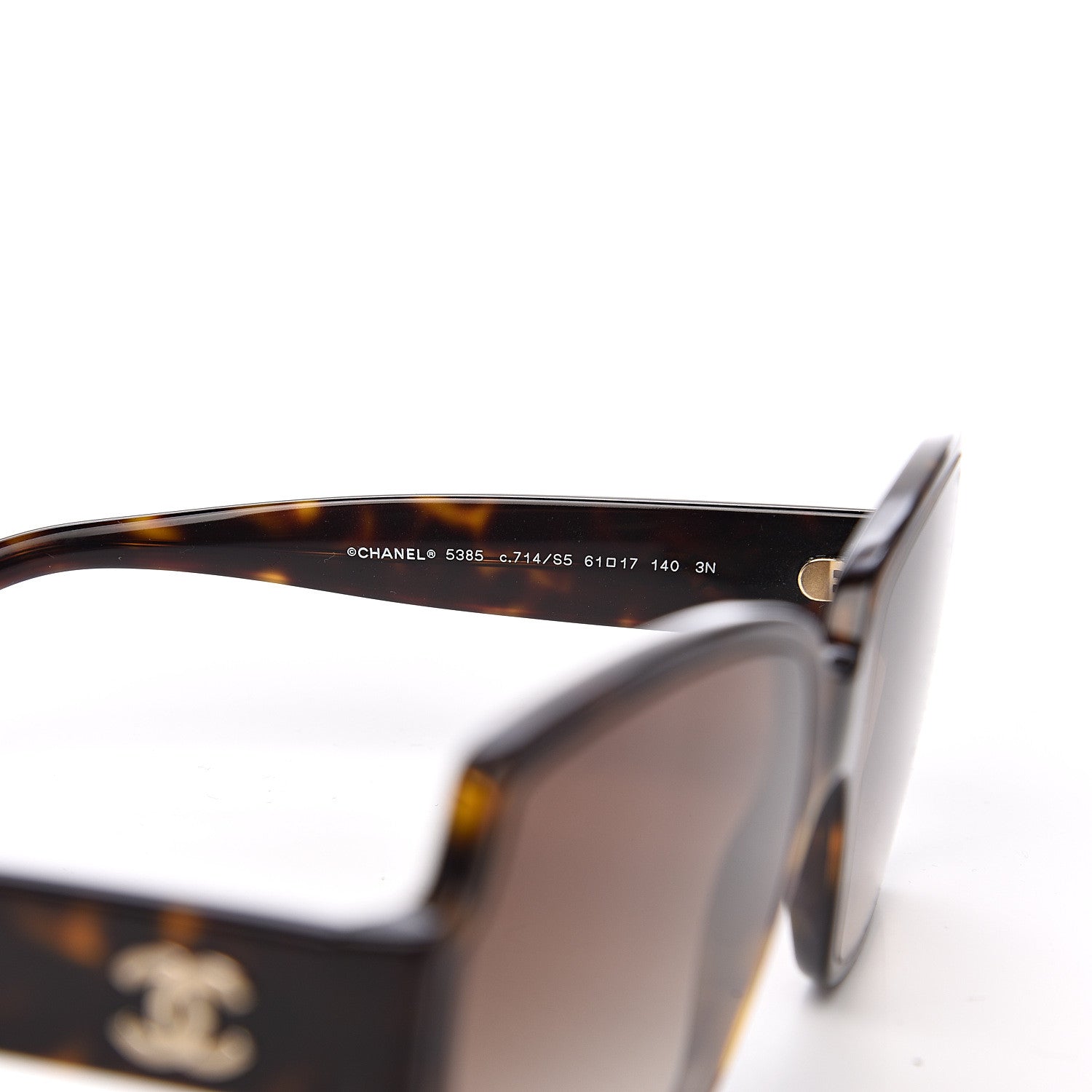 Chanel Acetate Square CC Sunglasses 5385 Tortoise 5 of 7