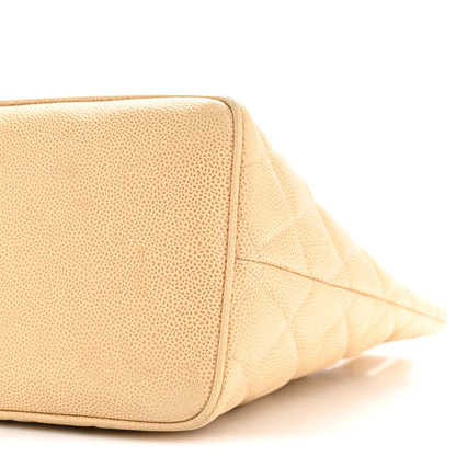 Chanel Caviar Quilted Medallion Tote Beige 10 of 14