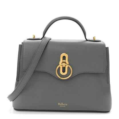 Mulberry Small Classic Grain Calfskin Mini Seaton Grey 2 of 17