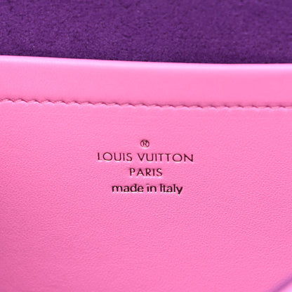 Louis Vuitton Lambskin Embossed Monogram Vuittamins Pochette Coussin Rose Violet 6 of 10