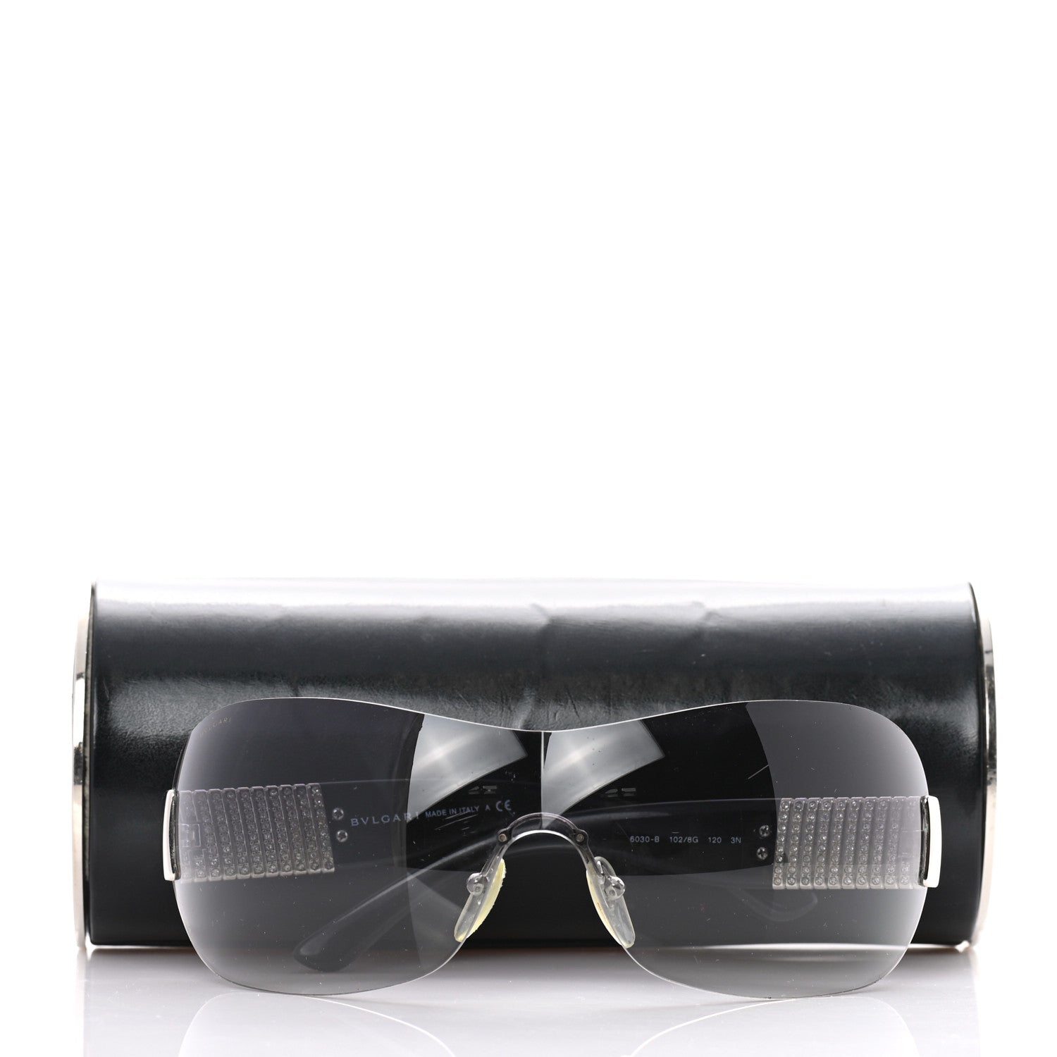 Bulgari BVLGARI Crystal Sunglasses 6030-B Black 12 of 12