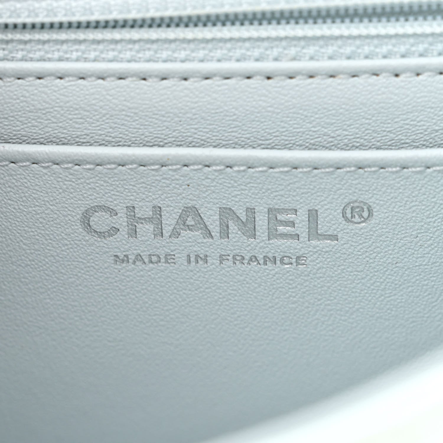 Chanel Aged Calfskin Chevron Quilted 2.55 Reissue Mini Flap Light Blue 6 of 11