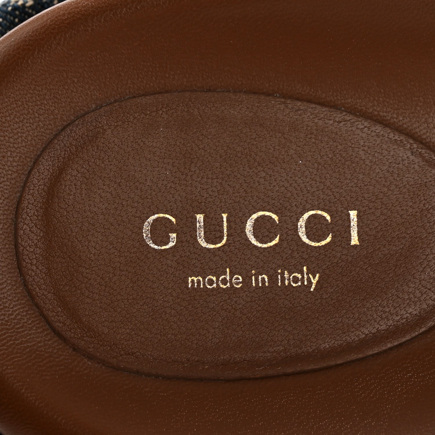 Gucci New Denim GG Monogram Angelina Platform 55mm Slide Sandals 41 Blue Tea 8 of 9