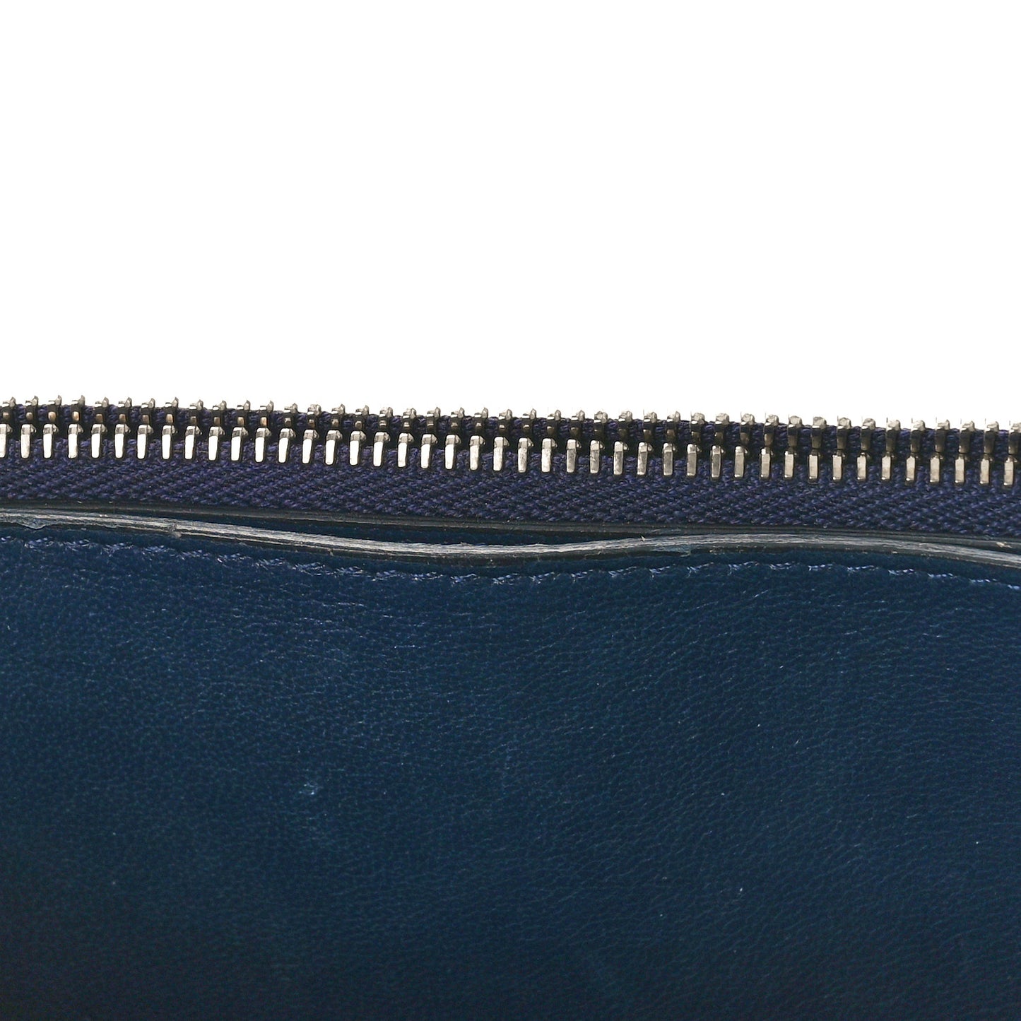 Calfskin Studded Pandora Chain Wallet Navy