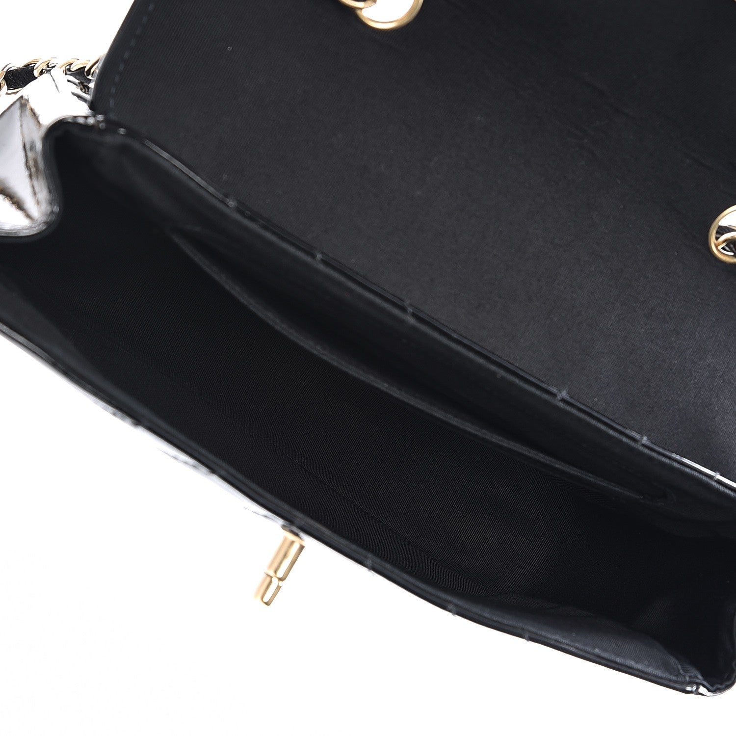 Chanel Patent Small Chevron Single Flap Black 5 of 10