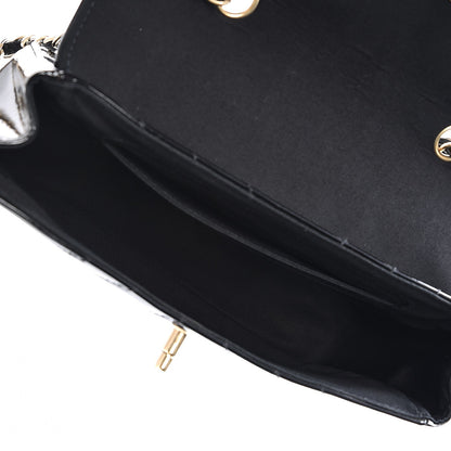 Chanel Patent Small Chevron Single Flap Black 5 of 10