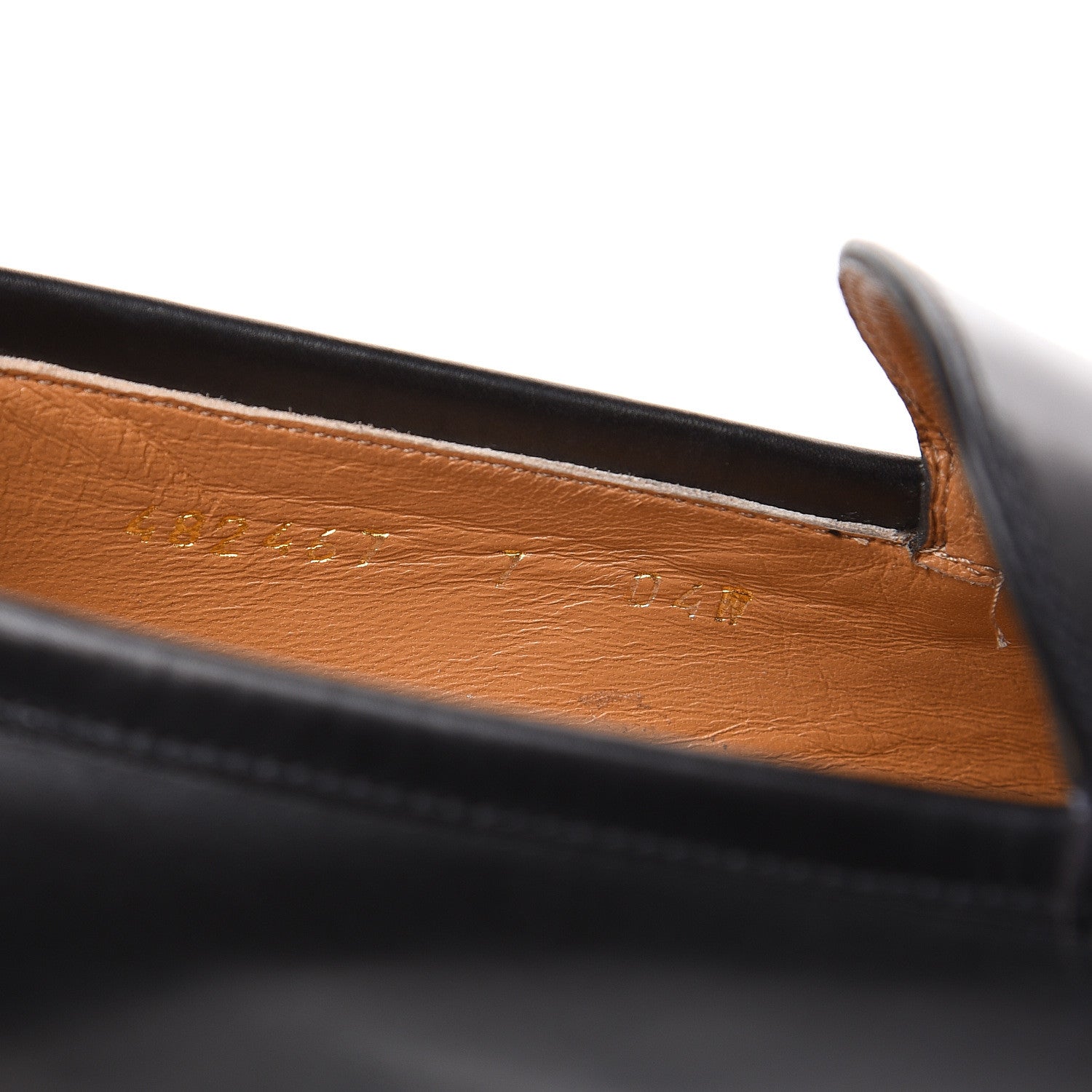 Gucci Calfskin Horsebit Mens Jordaan Loafers 7 Black 8 of 11