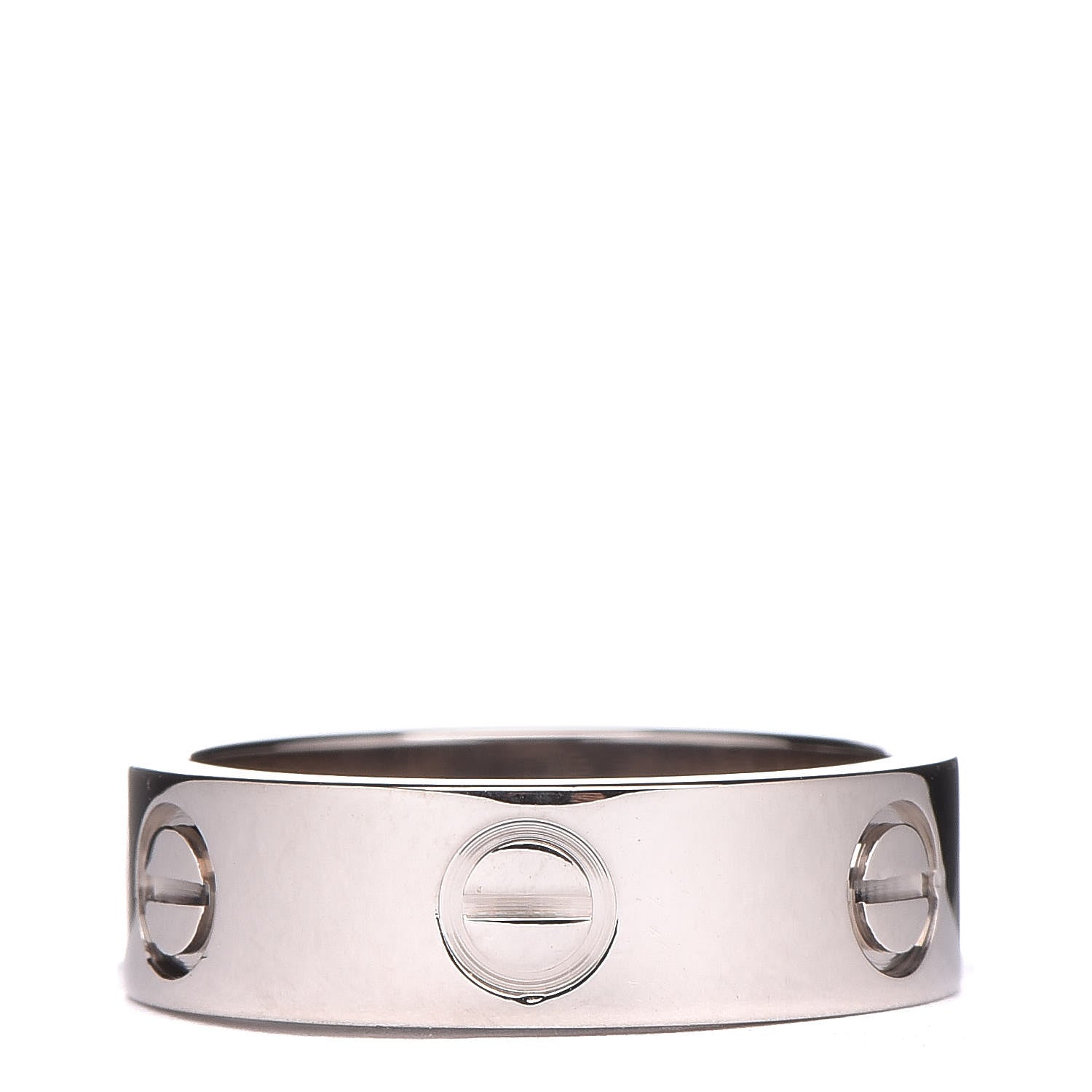 Cartier 18K White Gold 5.5mm LOVE Ring 50 5.25 3 of 6