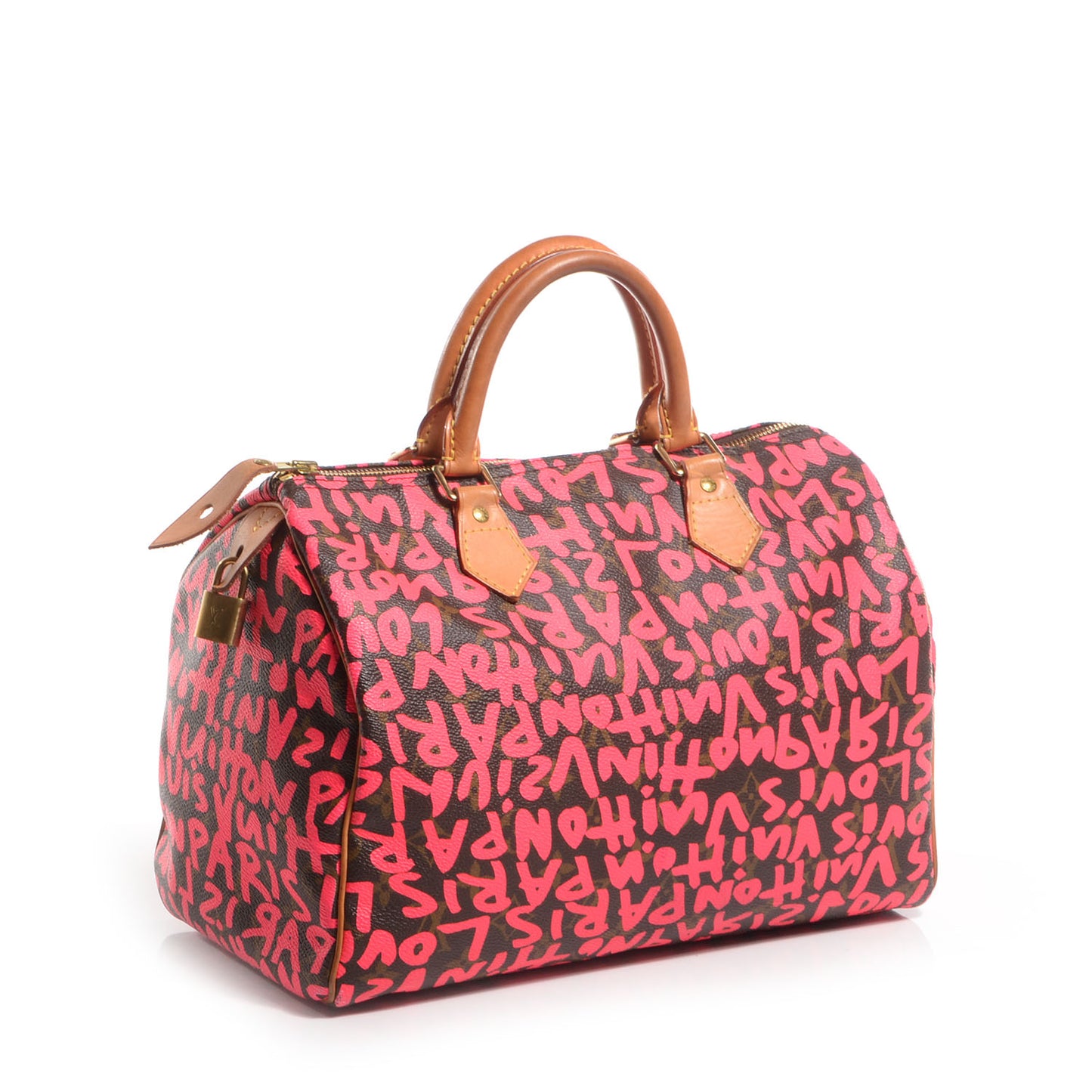 Monogram Graffiti Speedy 30 Fuchsia