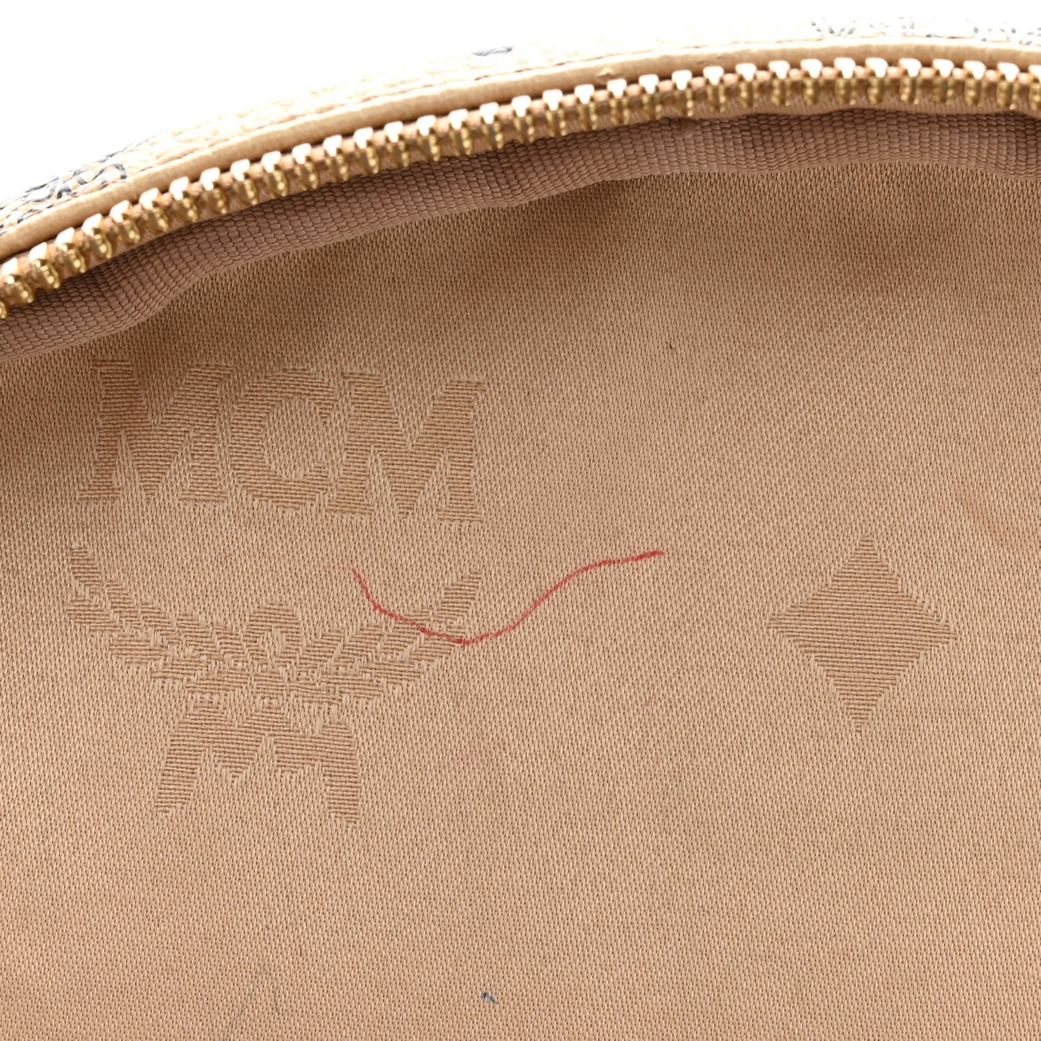 MCM Visetos Medium Sprinkle Stud Stark Backpack Beige 8 of 17