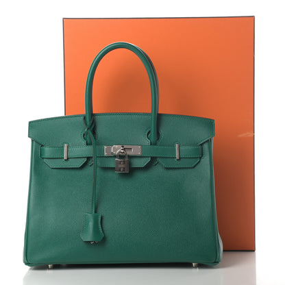 Hermes Epsom Birkin 30 Malachite 15 of 15