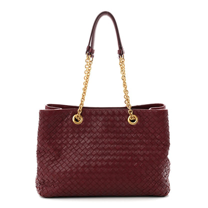 Bottega Veneta Nappa Intrecciato Medium Classic Chain Strap Tote Bordeaux 1 of 11