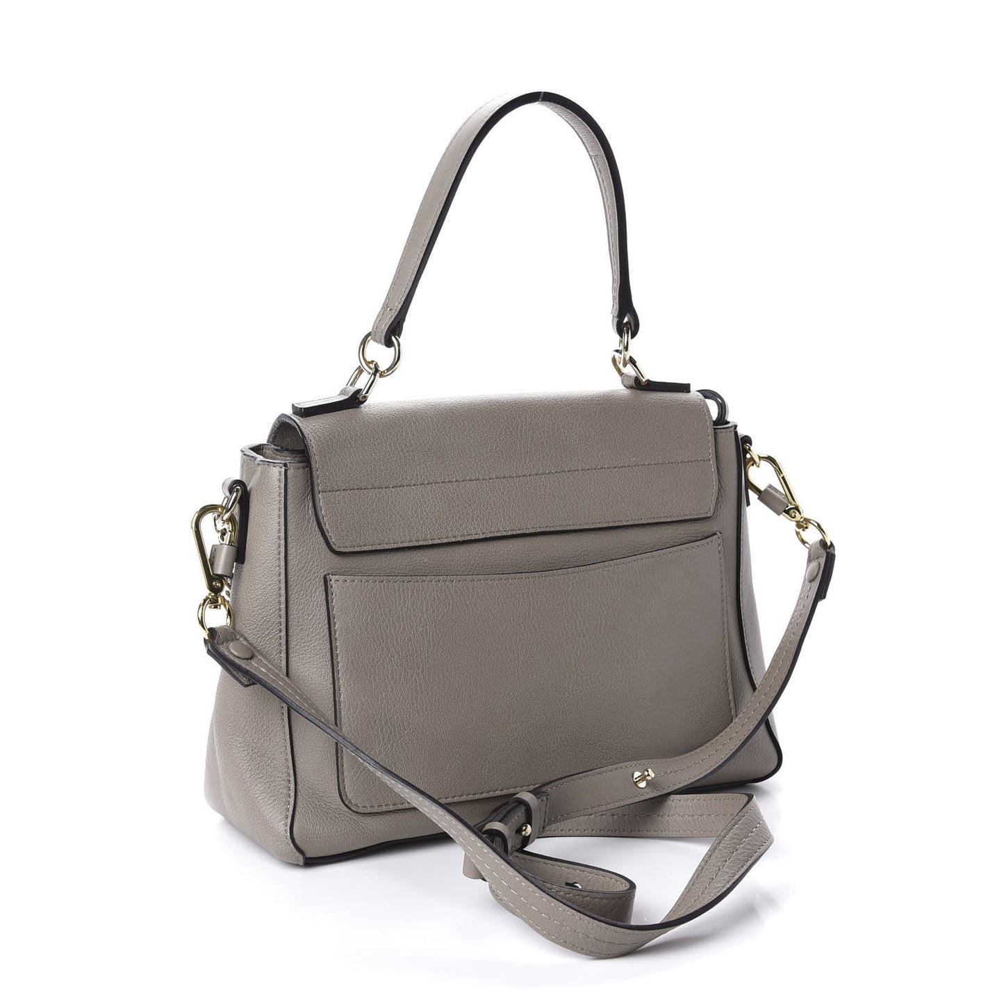 Calfskin Small Faye Day Shoulder Bag Motty Grey