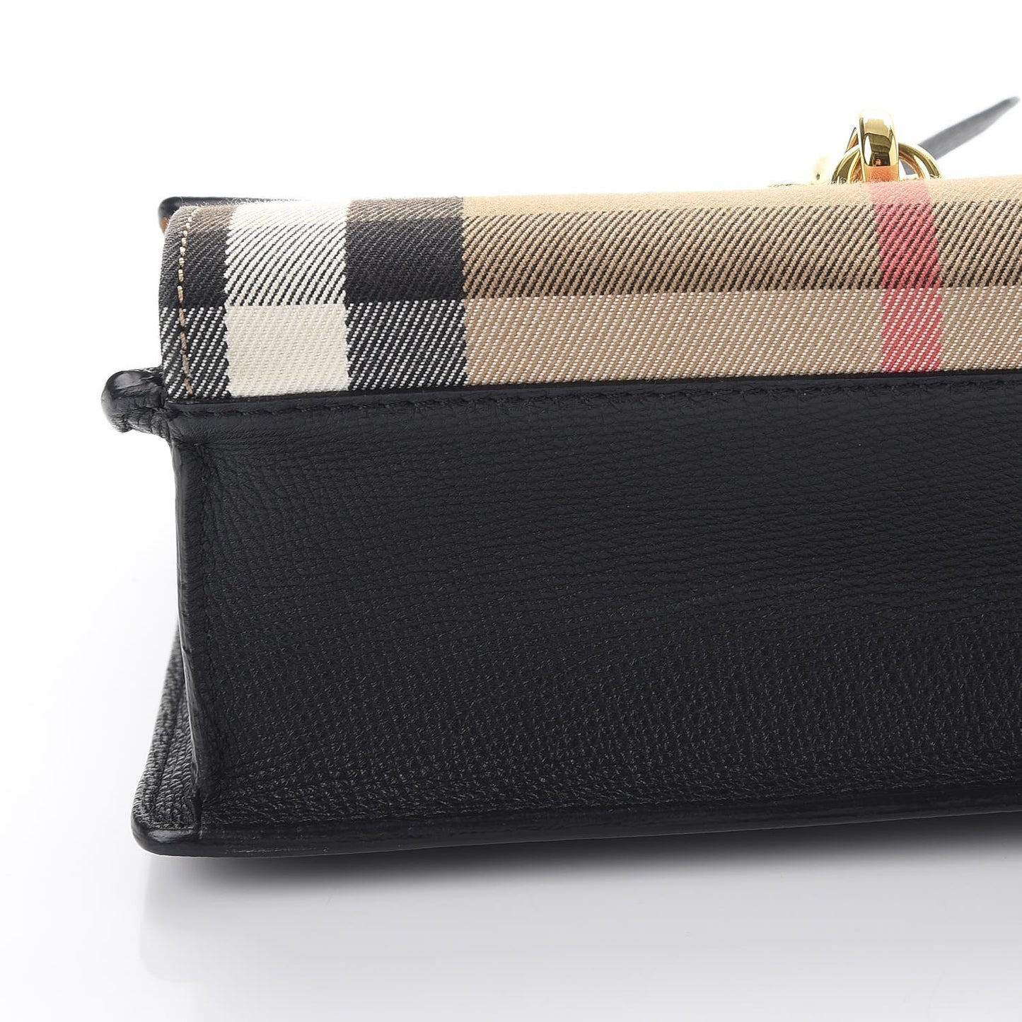 Derby Calfskin House Check Small Macken Crossbody Bag Black