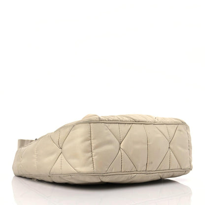 Prada Re-Nylon Triangle Quilted Padded Patchwork System Shoulder Bag Deserto 4 of 12