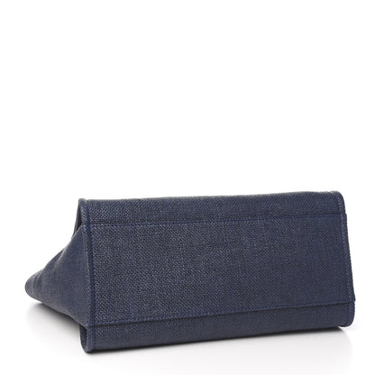 Chanel Denim Medium Deauville Tote Dark Blue 3 of 9