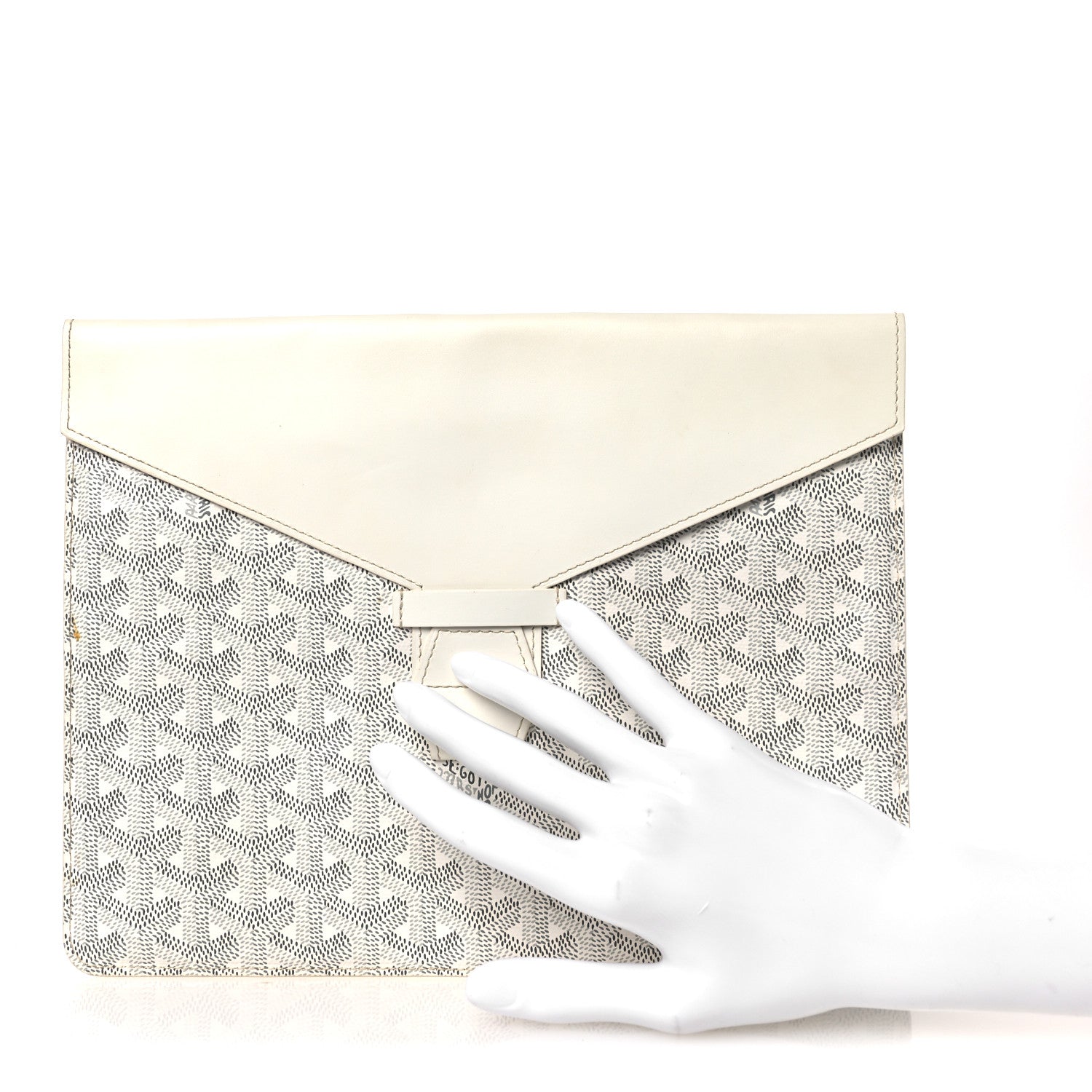 Goyard Goyardine Camondo MM Horizontal Clutch White 2 of 10