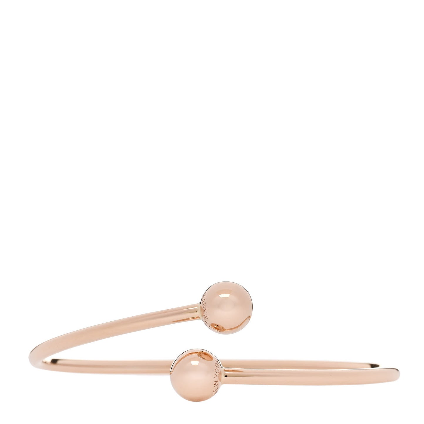 18K Rose Gold 8mm HardWear Ball Bypass Bracelet