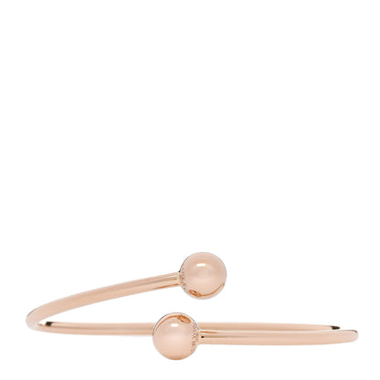 Tiffany 18K Rose Gold 8mm HardWear Ball Bypass Bracelet 1 of 4