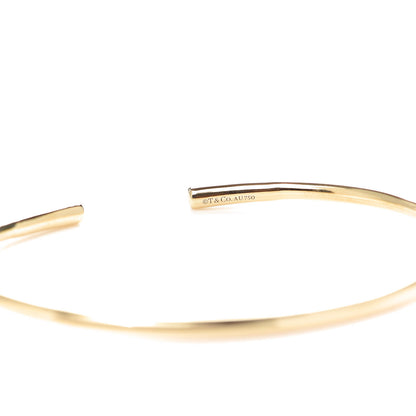 Tiffany 18K Yellow Gold Blue Sapphire Sparklers Wire Cuff Bracelet 4 of 5