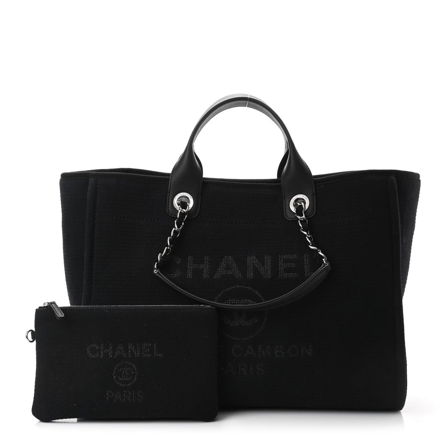 Mixed Fibers Large Deauville Tote Black