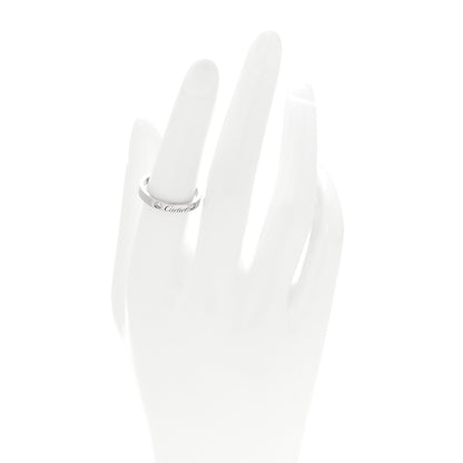 Cartier Platinum 2 Diamond 3mm C De Cartier Wedding Band Ring 54 7 2 of 5