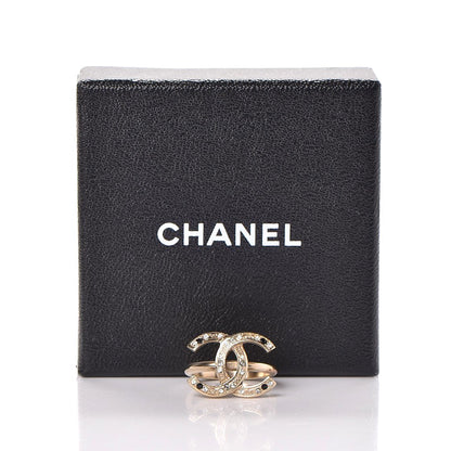 Chanel Crystal CC Ring 7 Gold 5 of 5