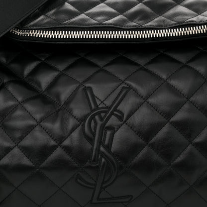 Saint Laurent Calfskin Quilted ES Giant Travel Bag Black 8 of 12