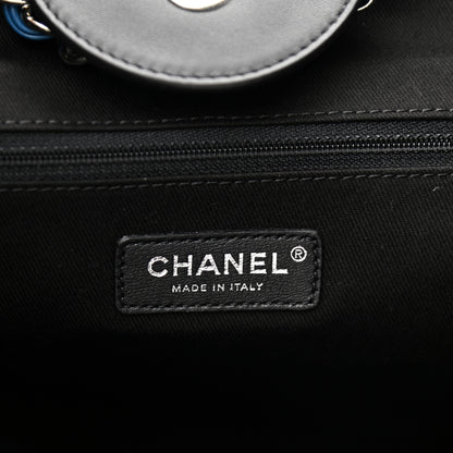 Chanel Shearling Large Deauville Tote Black 6 of 10