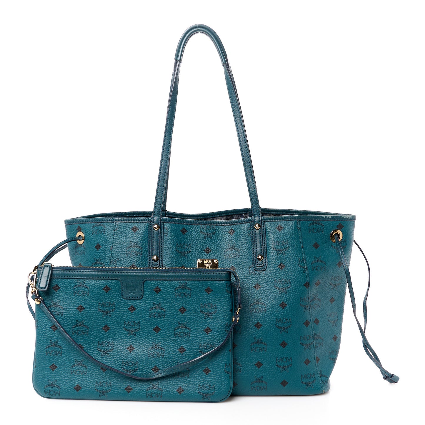 Visetos Medium Project Reversible Shopper Tote Blue