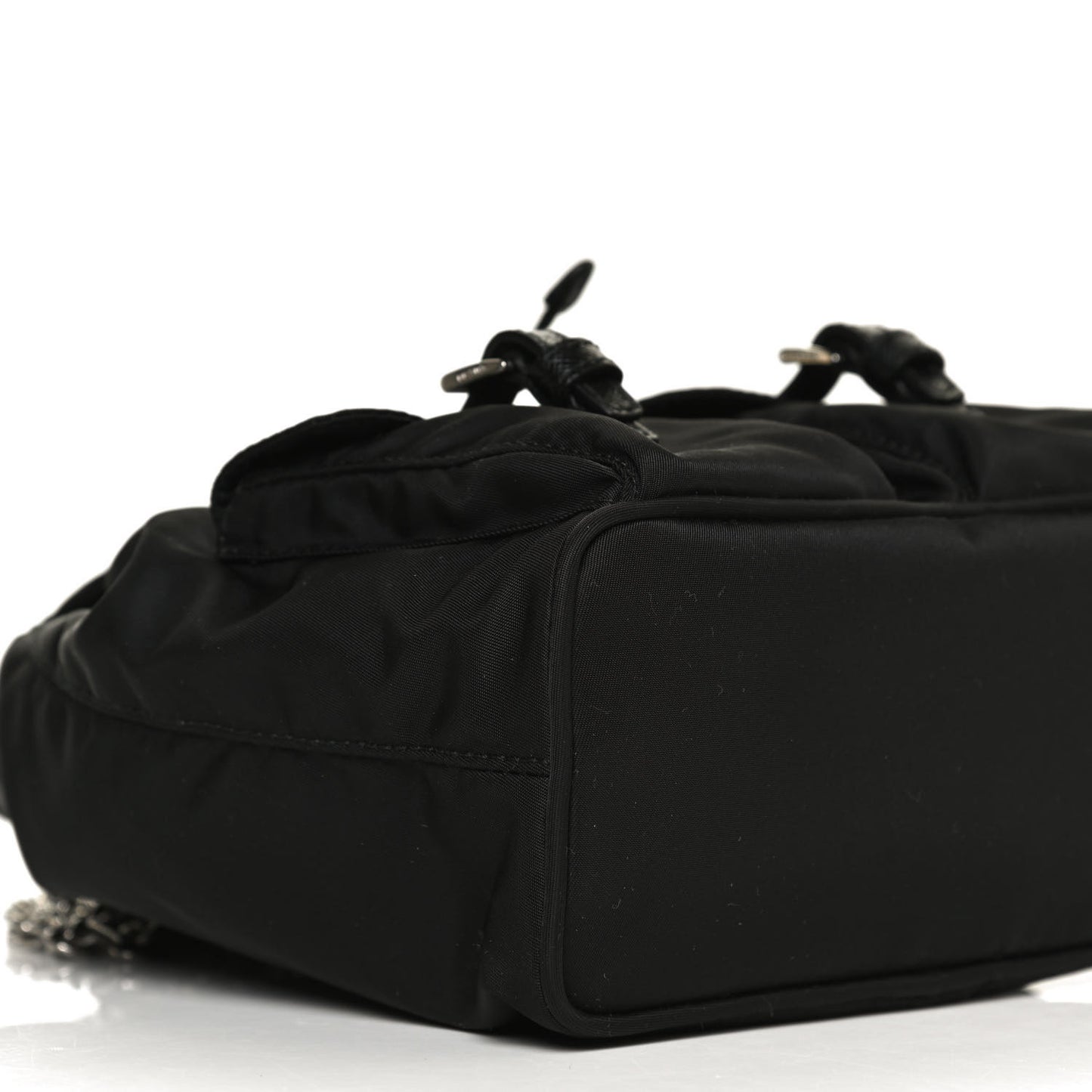 Nylon Vela Mini Crossbody Backpack Black