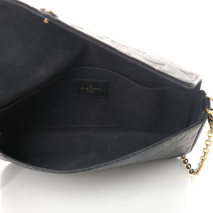 Louis Vuitton Empreinte Pochette Felicie Chain Wallet Black 5 of 13