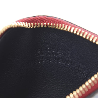 Gucci GG Supreme Monogram Blooms Coin Case Card Holder Beige Blue Navy Hibiscus Red 5 of 6