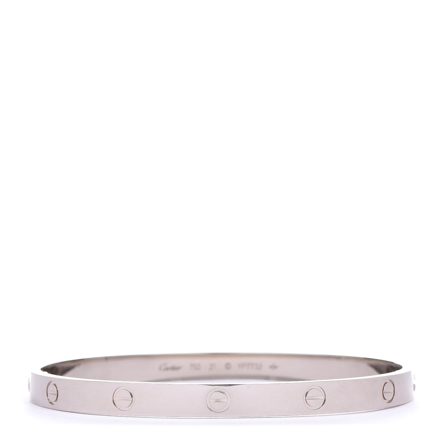 18K White Gold LOVE Bracelet 21