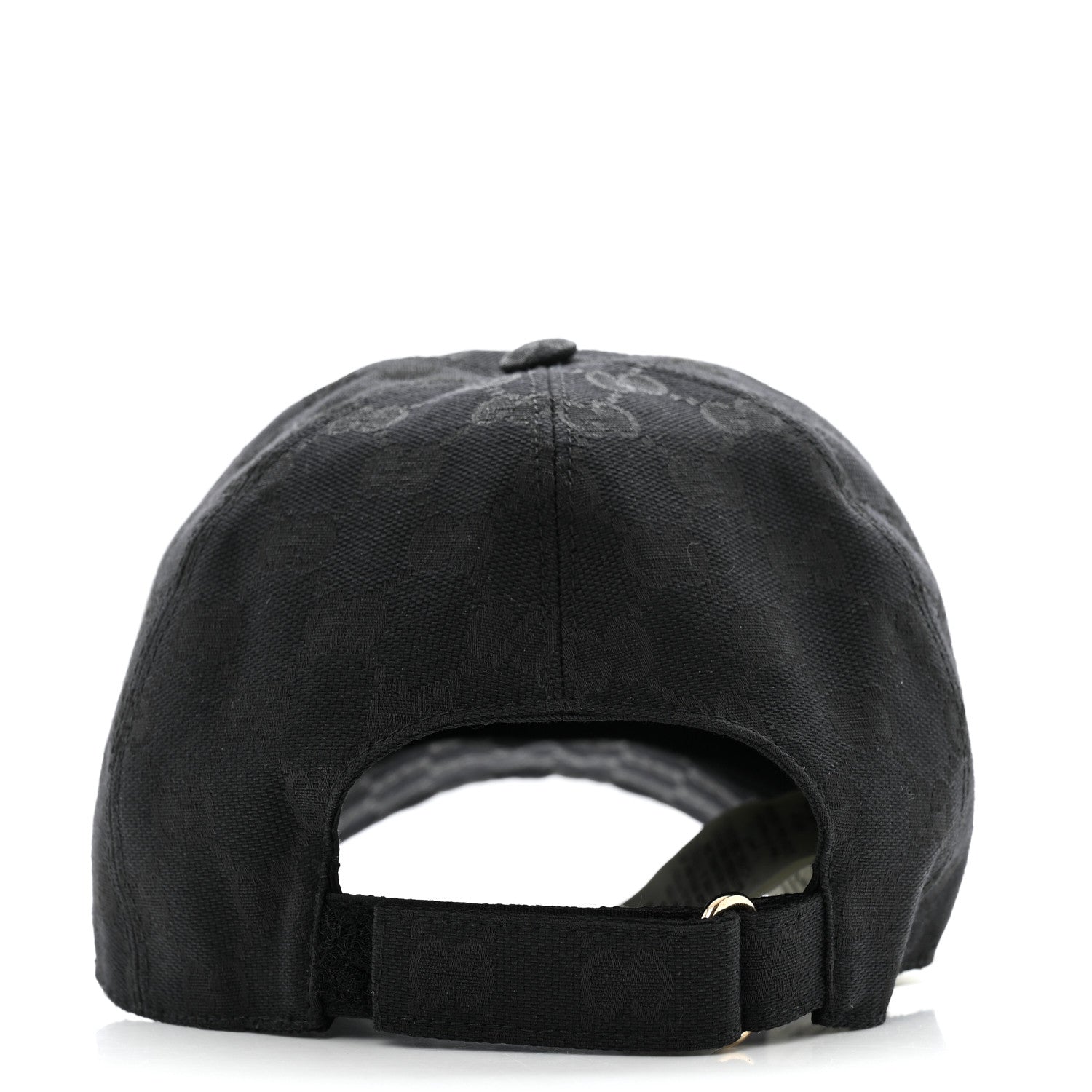 Gucci Monogram Textured Dollar Calfskin Zeno Baseball Hat M Black 6 of 11