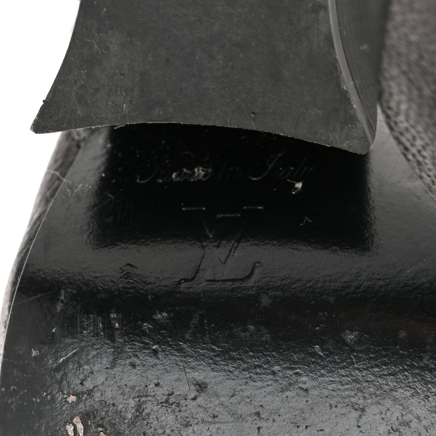 Calfskin Monogram Patti Wedge Half Boots 37 Black