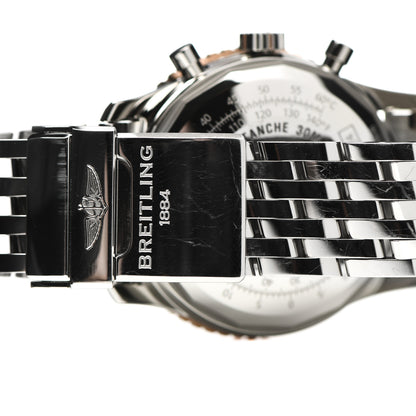 Breitling Stainless Steel 18K Rose Gold 41mm Navitimer Chronograph Automatic Watch Black U13324 6 of 7