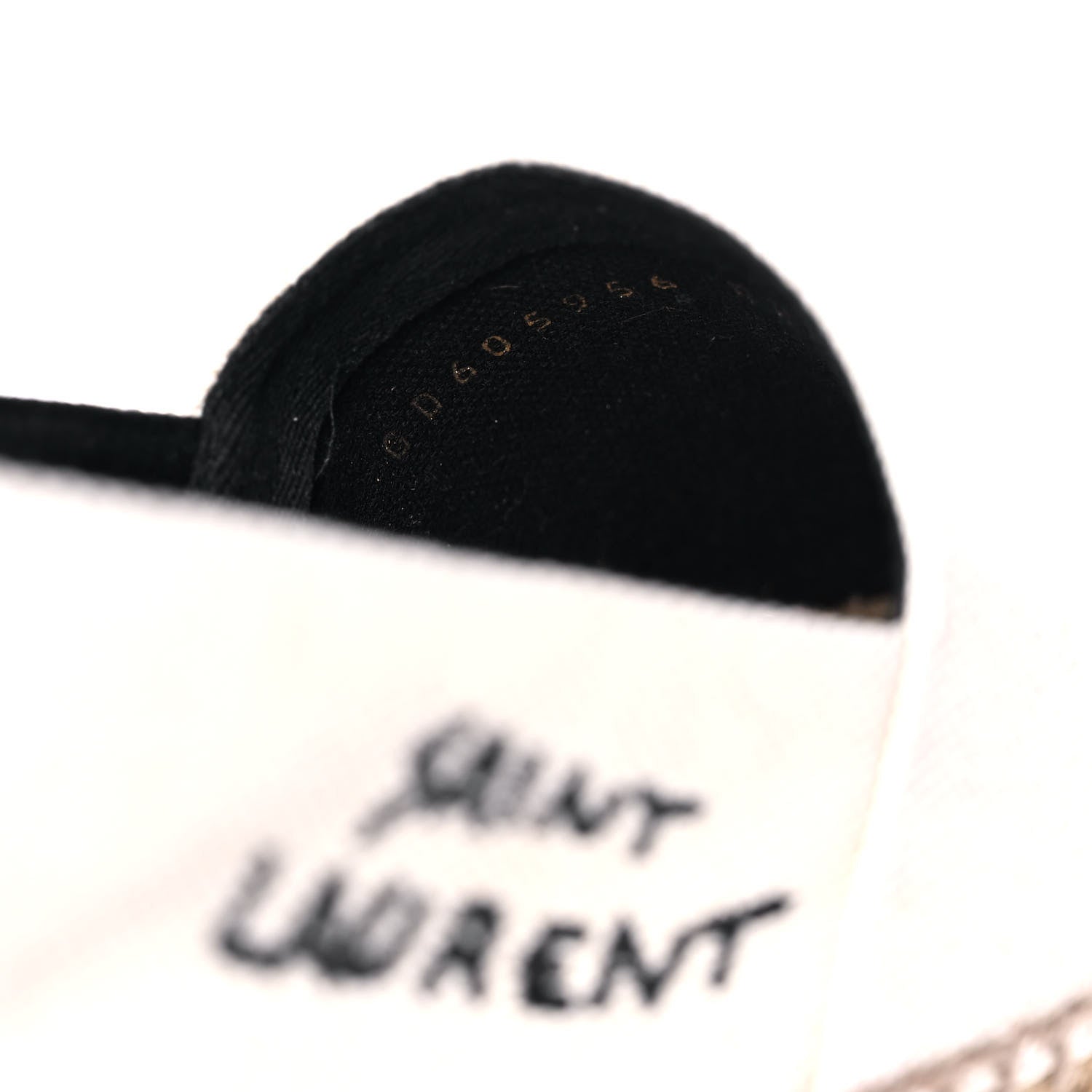 Saint Laurent Canvas Nappa Elba Light Logo Embroidered Espadrilles 38 Panna 11 of 12