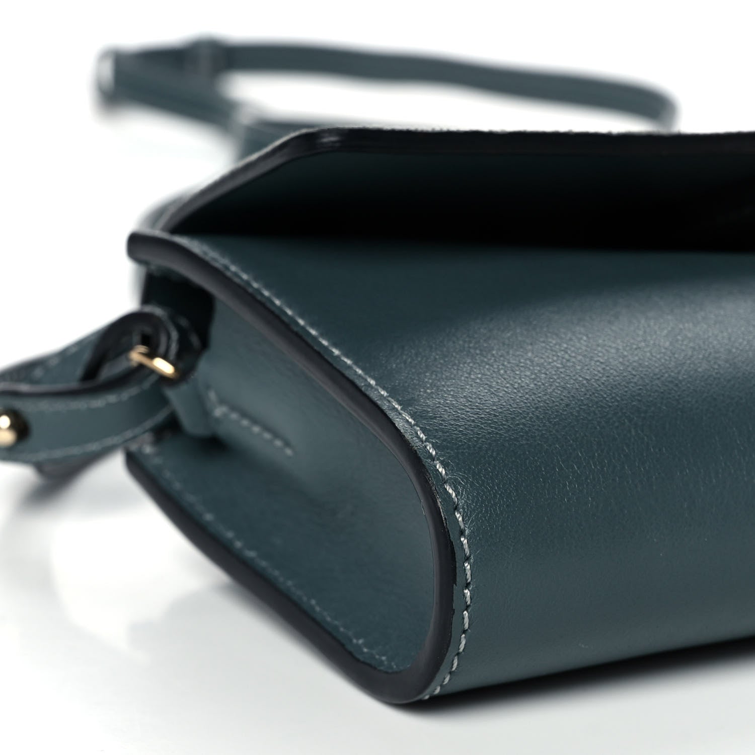 Chloe Suede Calfskin Mini Faye Shoulder Bag Cloudy Blue 9 of 12