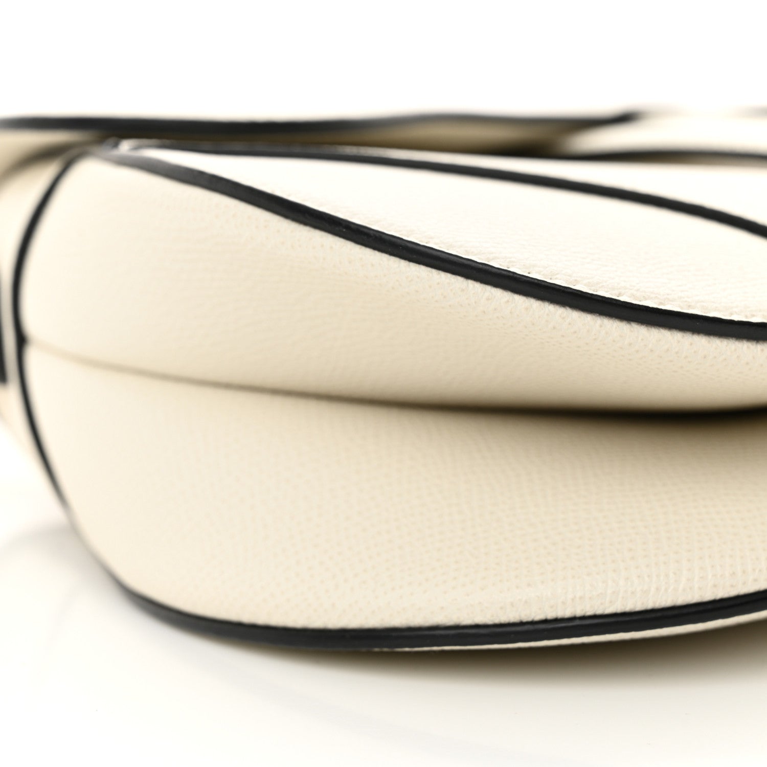 Christian Dior Grained Calfskin Saddle Bag White 9 of 11